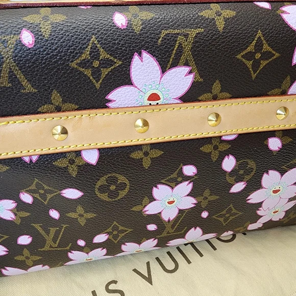 LOUIS VUITTON 2003 Cherry Blossom Sac Retro PM Takashi Murakami Handbag M92012 - Picture 11 of 16